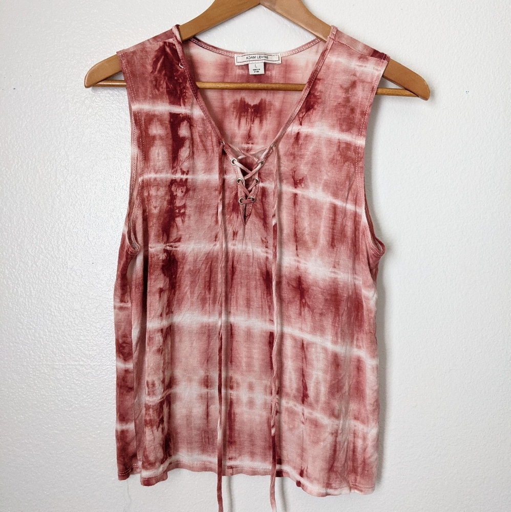 sleeveless tie dye top
